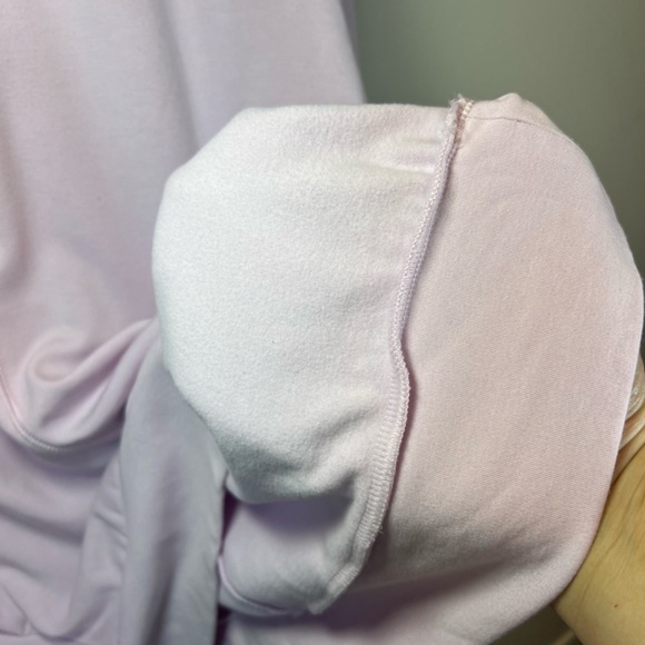 Fabletics Women's Rosaline Deep V-Neck Pullover Sweatshirt Pink Oversized Medium - Picture 13 of 13